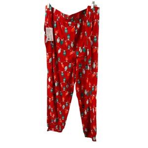 NWT Women's Jockey Soft Cool Christmas Jogger Sleep Lounge Pants - Size XXL-